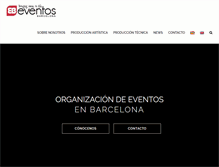 Tablet Screenshot of eventosbarcelona.com